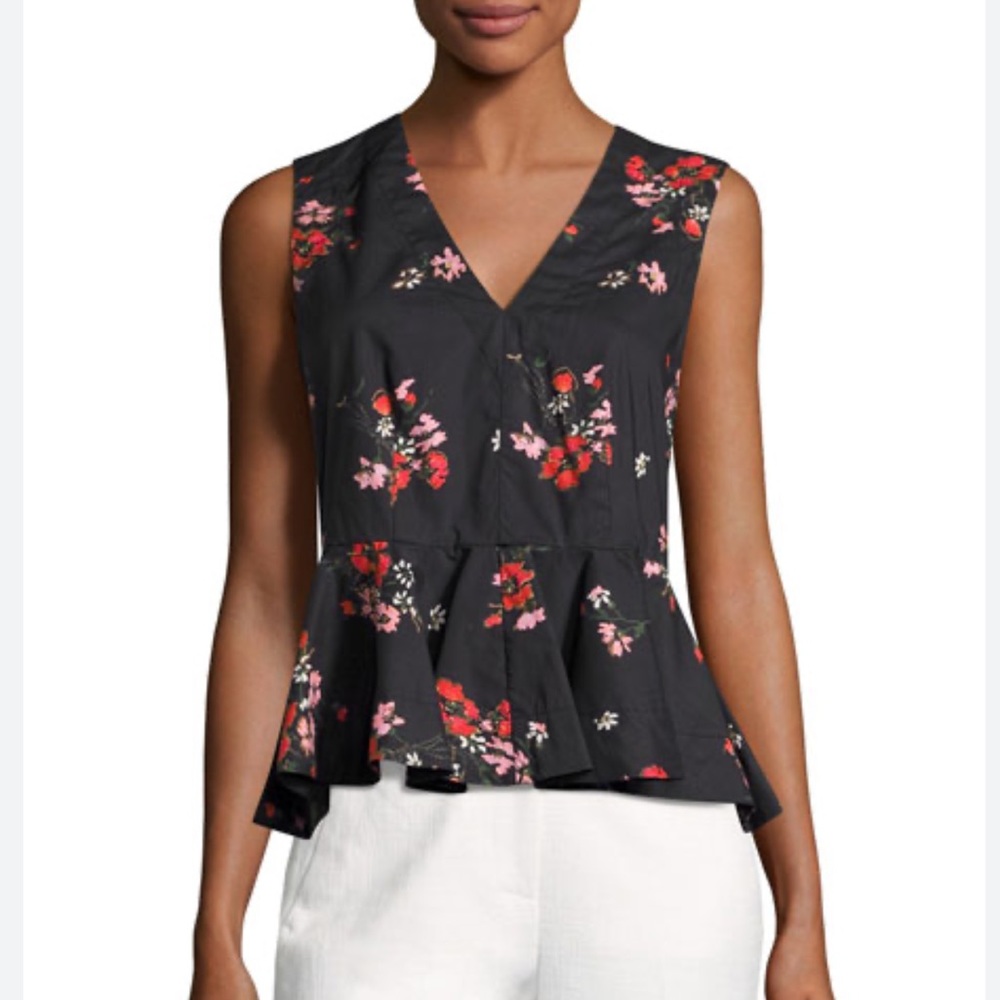 Rebecca Taylor
Margurite Sleeveless Poplin Top, Black, 6 - Picture 1 of 6